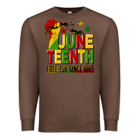 Chestnut juneteenth fist free ish since 1865 Premium Sweatshirt - HRA Design Shop