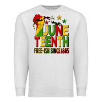 Oatmeal Heather juneteenth fist free ish since 1865 Premium Sweatshirt - HRA Design Shop
