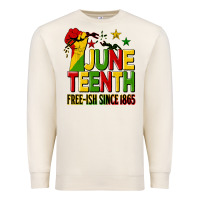 Juneteenth Fist Free Ish Since 1865 Premium Sweatshirt | Teevron