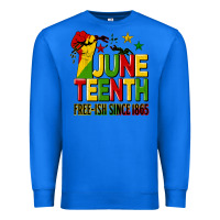 True Royal juneteenth fist free ish since 1865 Premium Sweatshirt - HRA Design Shop