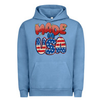 Pigment Pebble Blue made in usa Urban Hoodie - MaliasSmallBusiness