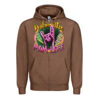 Chestnut rockin' the mom life Zipper Hoodie - Zillion Design Studio