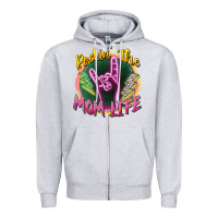 Heather Grey rockin' the mom life Zipper Hoodie - Zillion Design Studio