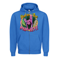True Royal rockin' the mom life Zipper Hoodie - Zillion Design Studio