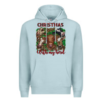 Blue Mist christmas with my herd cows Premium Hoodie - BarkalooDesign