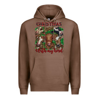 Chestnut christmas with my herd cows Premium Hoodie - BarkalooDesign
