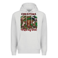 Dove Grey christmas with my herd cows Premium Hoodie - BarkalooDesign