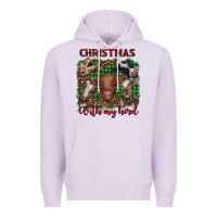 Lilac christmas with my herd cows Premium Hoodie - BarkalooDesign