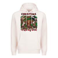 Pale Pink christmas with my herd cows Premium Hoodie - BarkalooDesign
