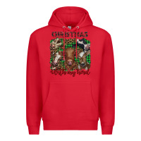 Red christmas with my herd cows Premium Hoodie - BarkalooDesign