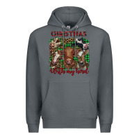 Rock christmas with my herd cows Premium Hoodie - BarkalooDesign
