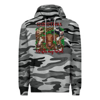 Slate Camo christmas with my herd cows Premium Hoodie - BarkalooDesign
