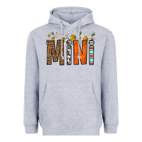 Heather Grey western daisies mini Heavyweight Hoodie - HRA Design Shop