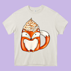 Coffee Cups Animal Heavy Core Tee Designed By Cowhidedigitalart