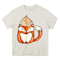 Cream coffee cups animal Heavy Core Tee - CowhideDigitalArt