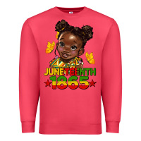 Cardinal juneteenth 1865 afro girl Premium Sweatshirt - HRA Design Shop