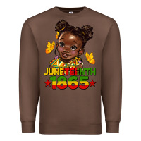 Chestnut juneteenth 1865 afro girl Premium Sweatshirt - HRA Design Shop