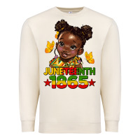 Juneteenth 1865 Afro Girl Premium Sweatshirt | Teevron