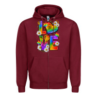 Burgundy pride love Zipper Hoodie - texasbilliewilder