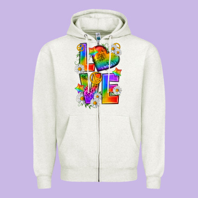 Zipper Hoodie pride love
