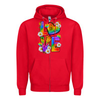 Red pride love Zipper Hoodie - texasbilliewilder