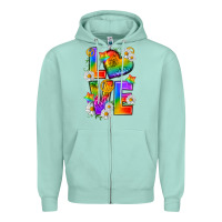 Seafoam pride love Zipper Hoodie - texasbilliewilder