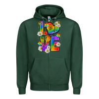 Sports Green pride love Zipper Hoodie - texasbilliewilder