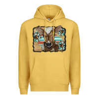 Antique Gold western wreath baby calf Premium Hoodie - BarkalooDesign