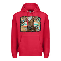 Cardinal western wreath baby calf Premium Hoodie - BarkalooDesign