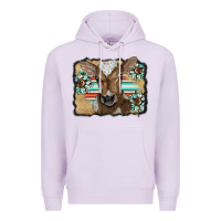 Lilac western wreath baby calf Premium Hoodie - BarkalooDesign
