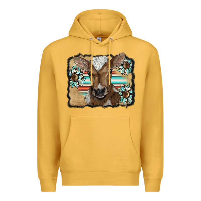 Western Wreath Baby Calf Premium Hoodie by BarkalooDesign | Teevron