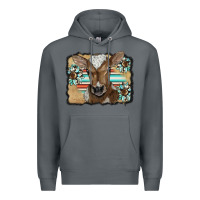 Rock western wreath baby calf Premium Hoodie - BarkalooDesign