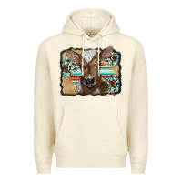 Sandshell western wreath baby calf Premium Hoodie - BarkalooDesign