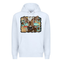 White western wreath baby calf Premium Hoodie - BarkalooDesign