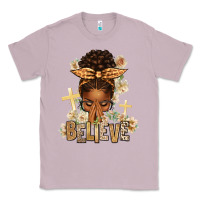 Lilac believe praying afro messy bun Classic Tee - texasbilliewilder