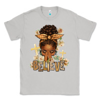 Moon Dust believe praying afro messy bun Classic Tee - texasbilliewilder
