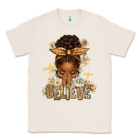 Natural believe praying afro messy bun Classic Tee - texasbilliewilder