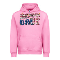 Fuchsia Pink American babe Urban Hoodie - MaliasSmallBusiness