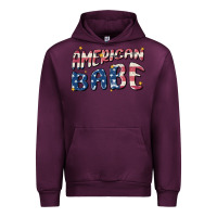 Mauve Wine American babe Urban Hoodie - MaliasSmallBusiness