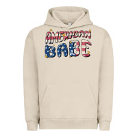Pigment French Oak American babe Urban Hoodie - MaliasSmallBusiness