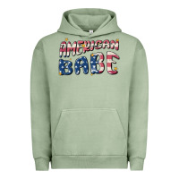 Pigment Oil Green American babe Urban Hoodie - MaliasSmallBusiness