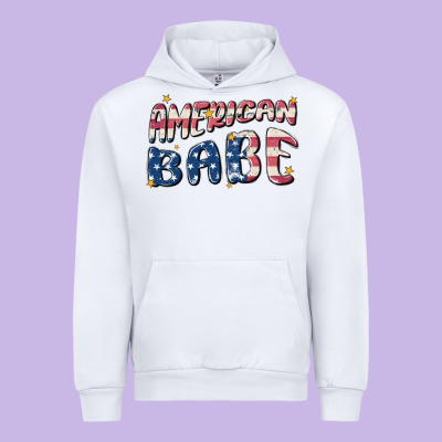American Babe Urban Hoodie Designed By Maliassmallbusiness