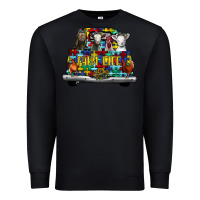 Black farm life truck autism Premium Sweatshirt - CowhideDigitalArt