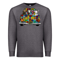 Charcoal Heather farm life truck autism Premium Sweatshirt - CowhideDigitalArt