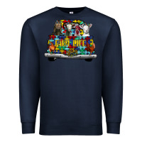 Navy farm life truck autism Premium Sweatshirt - CowhideDigitalArt