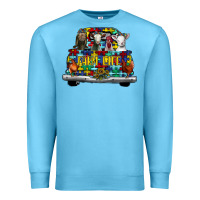 Ocean Blue farm life truck autism Premium Sweatshirt - CowhideDigitalArt
