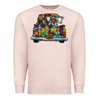Pale Pink farm life truck autism Premium Sweatshirt - CowhideDigitalArt