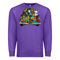 Purple farm life truck autism Premium Sweatshirt - CowhideDigitalArt