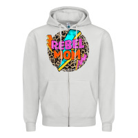 Rebel Mom Zipper Hoodie | Teevron