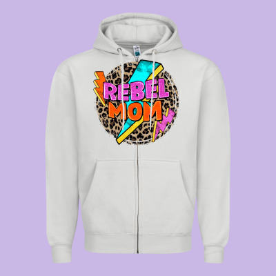 Zipper Hoodie rebel mom